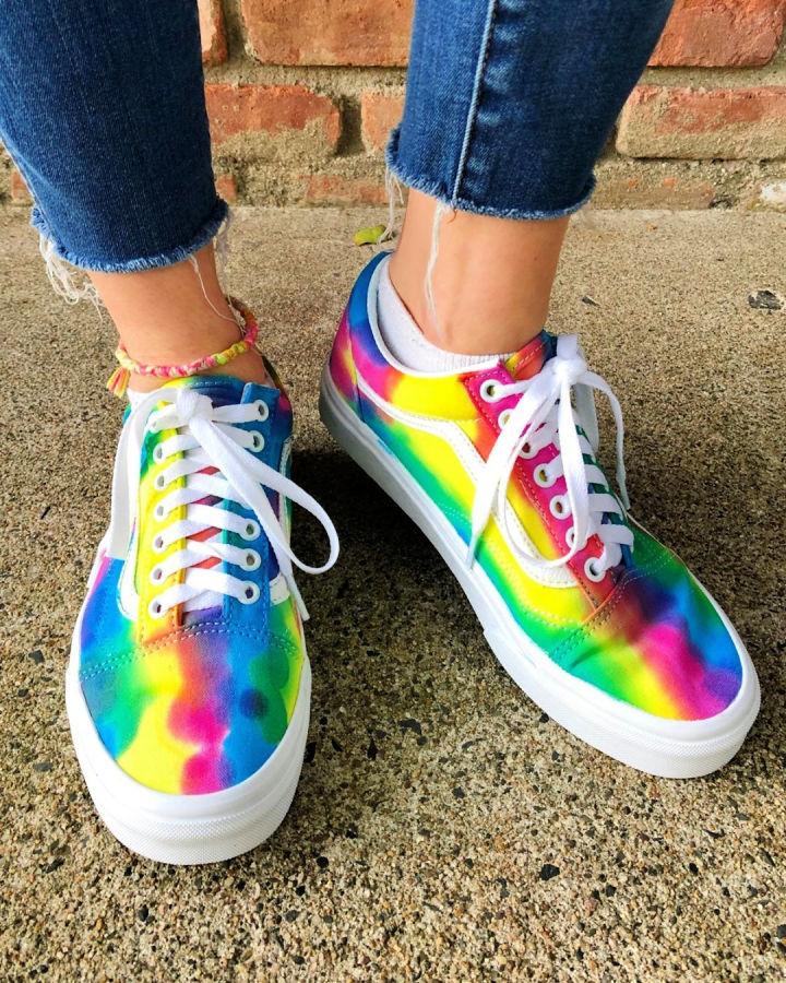 Rainbow Tie Dye Shoes 1