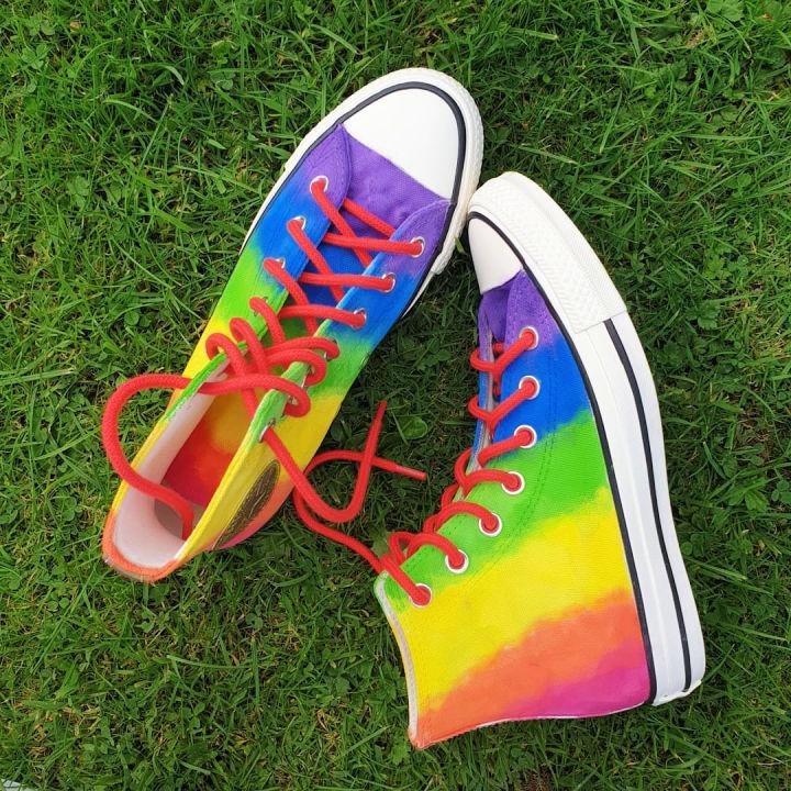 Rainbow Tie Dye Sneakers