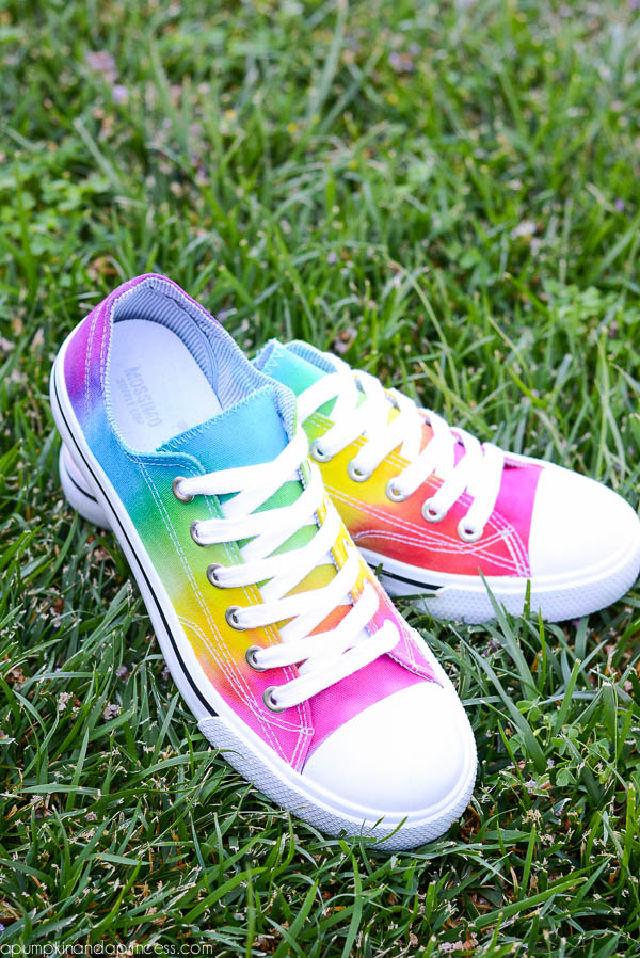 Rainbow Tie dye Shoes