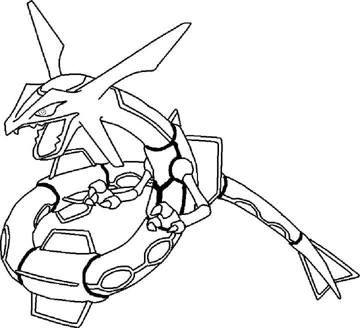 Rayquaza Pokemon Coloring Pages