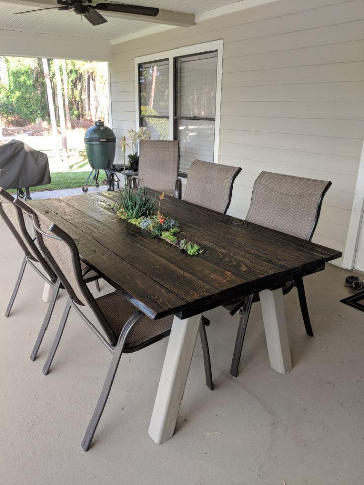 Reclaimed Wood Outdoor Table