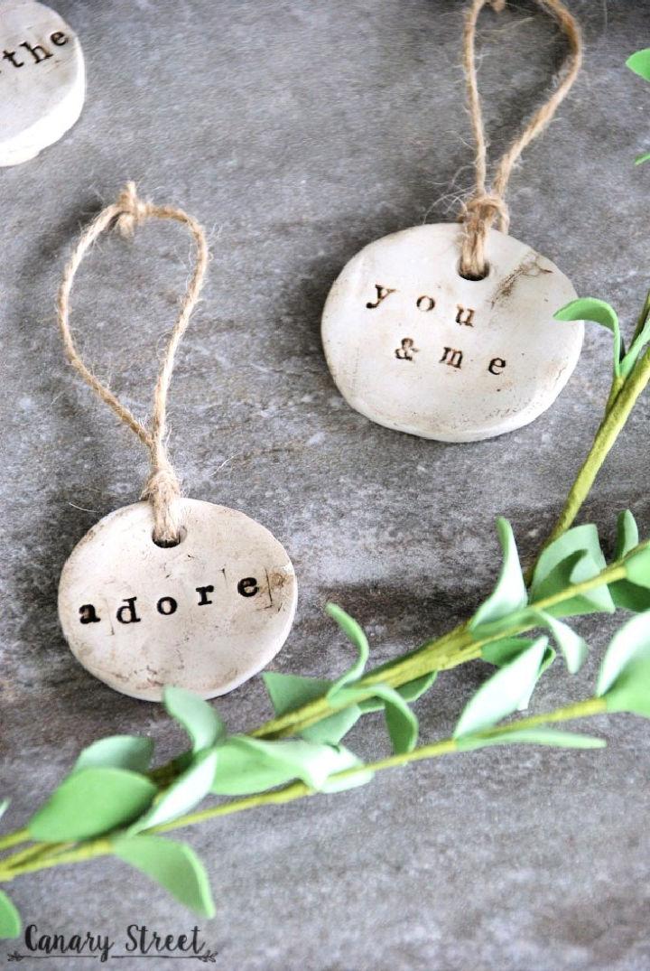 Rustic Clay Tags