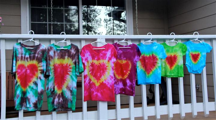 Sacred Heart Tie Dyed T Shirts