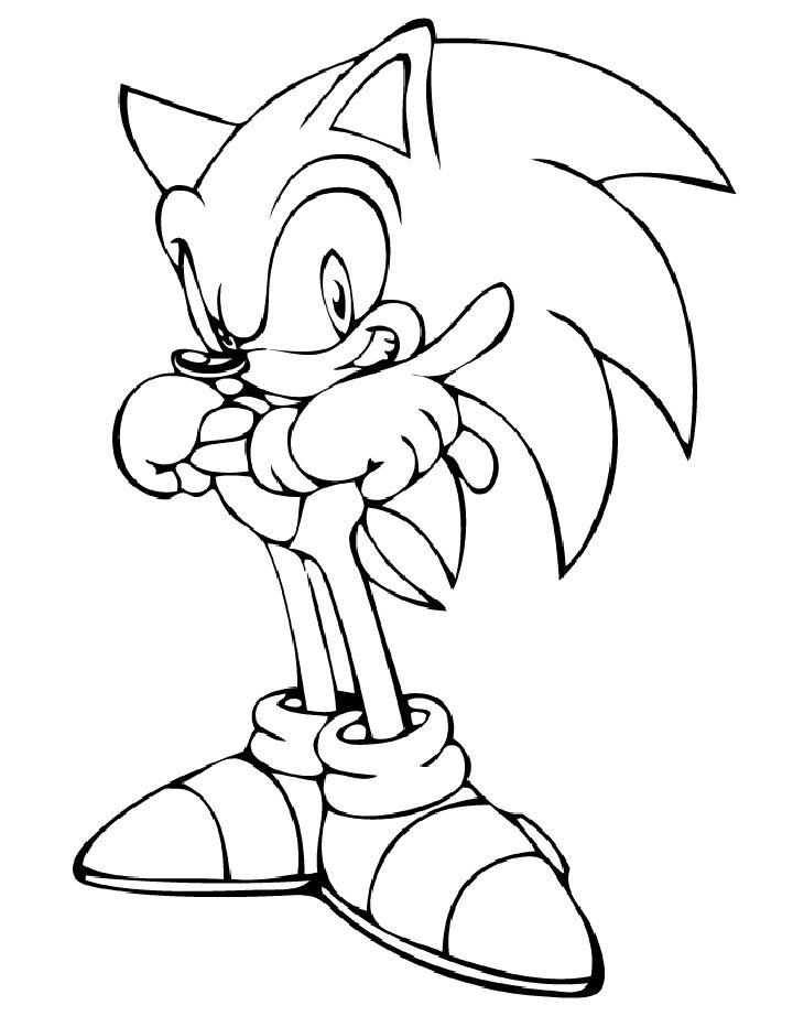 Shadow Sonic Coloring Pages to Print