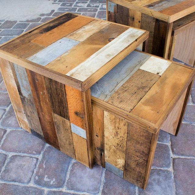 Shipping Pallet Side Table