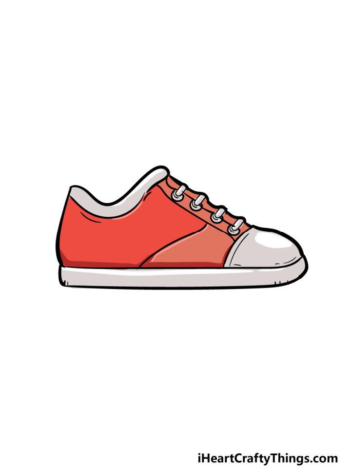 Shoes Drawing Step by Step Guide