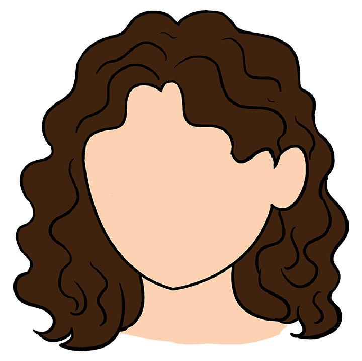 Short Curly Hair Drawing