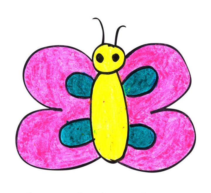 simple cartoon butterfly