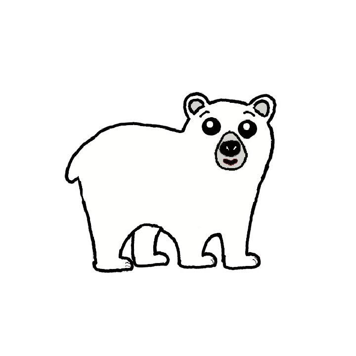 Simple Draw a Polar Bear