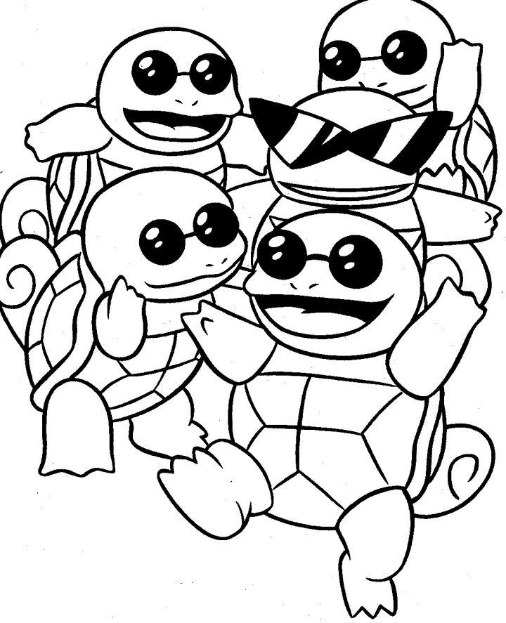 Squirtle Pokemon Coloring Pages