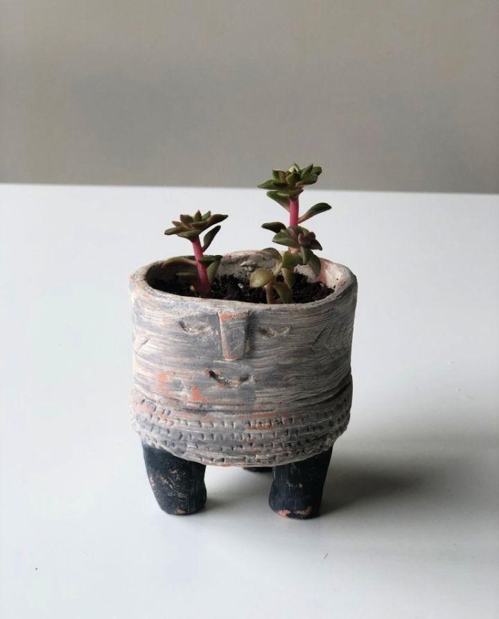 Succulent Planter Using Air Dry Clay