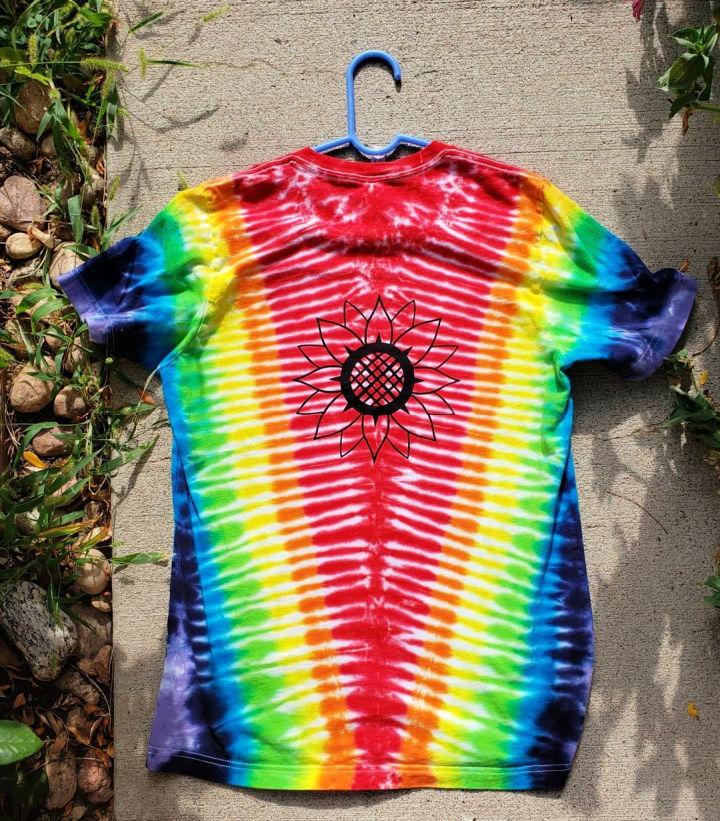 Sunflower Rainbow Tie Dye Shirt