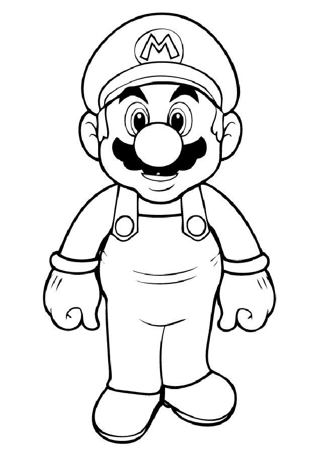 Super Mario Coloring Page to Print