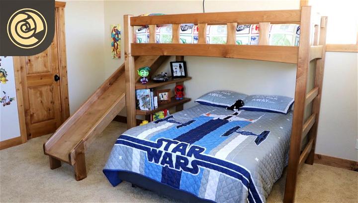 Sweet Bunk Bed with Slide