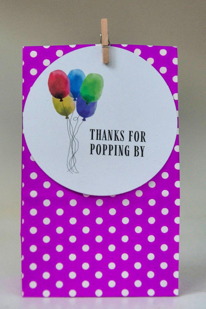 Thanks for Popping by Gift Tag Printable