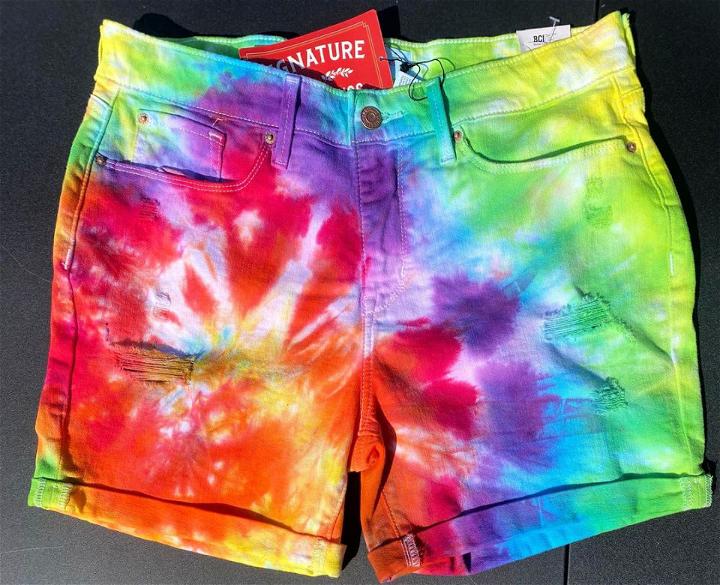Tie Dye Rainbow Shorts 1