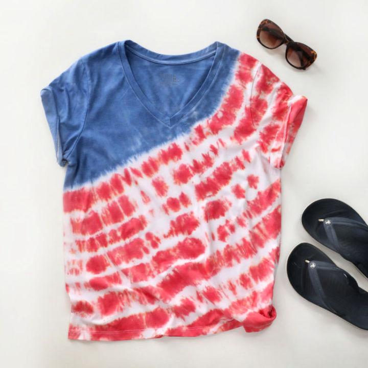Tie Dye Shirt for the Fourth of July