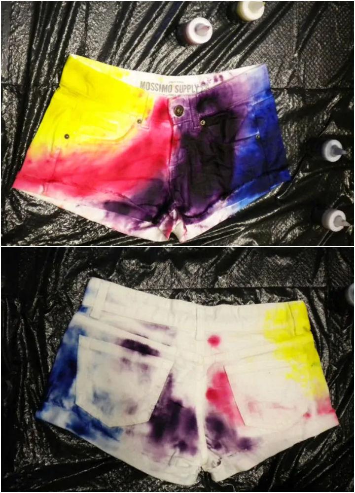 Tie Dye Shorts for Womens