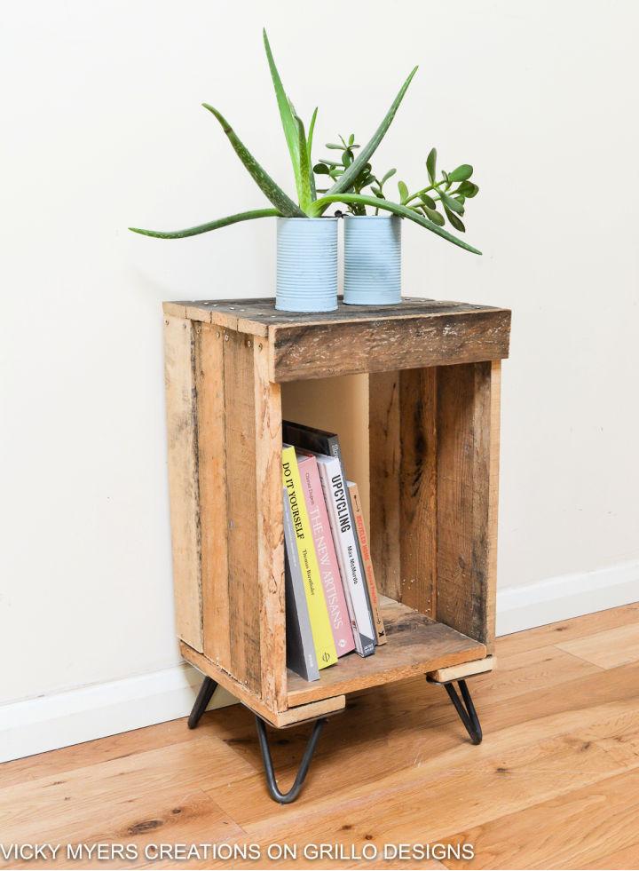 Wooden Pallet Side Table