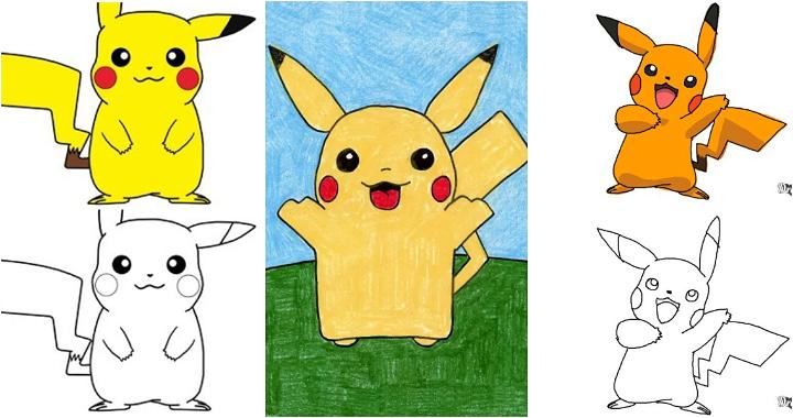 25 Easy Pikachu Drawing Ideas - How to Draw Pikachu