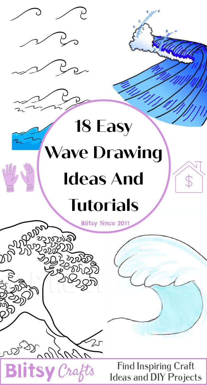 18 Easy Wave Drawing Ideas How to Draw a Wave