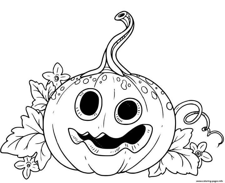 Adorable Pumpkin Coloring Pages