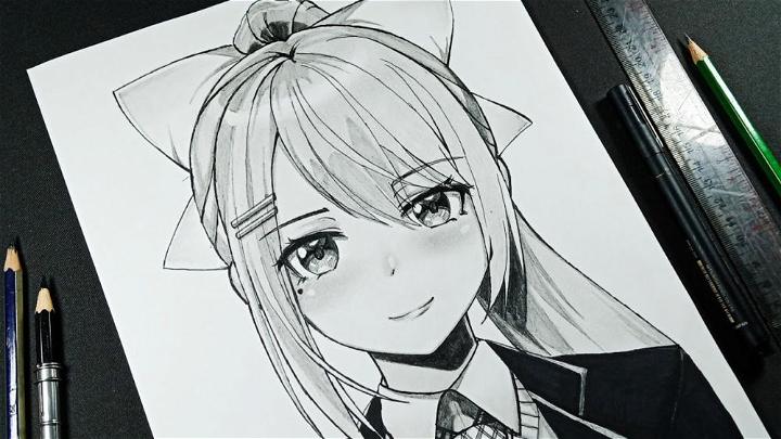 HOW TO DRAW A CUTE ANIME GIRL FACE Part1  by Alisha  Medium