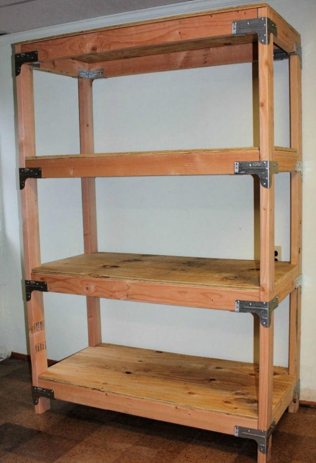 Basement 2×4 Shelving Unit