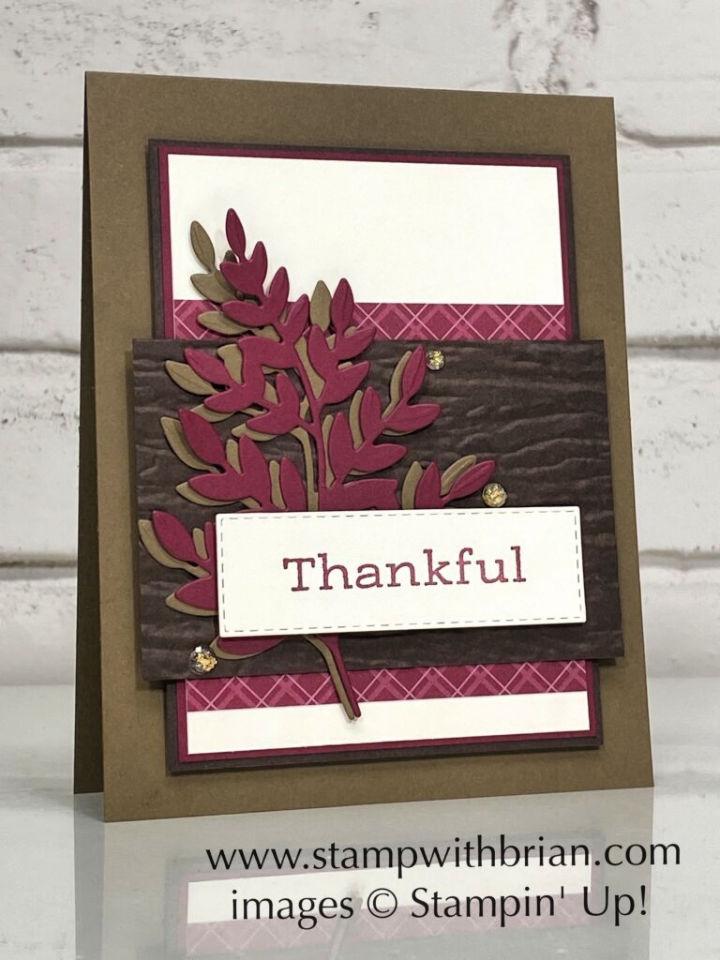 Beautiful Thankful for Thanksgiving Card