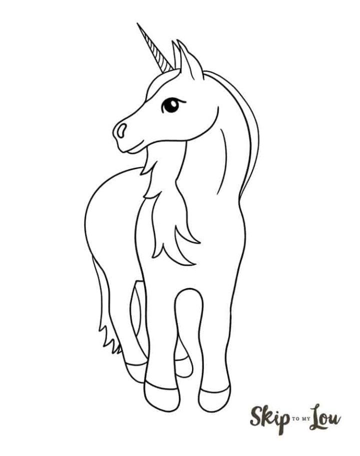 Beautiful Unicorn Drawing 1