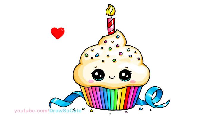 Cupcake Birthday cake Muffin Drawing Birthday comics white food png   PNGWing