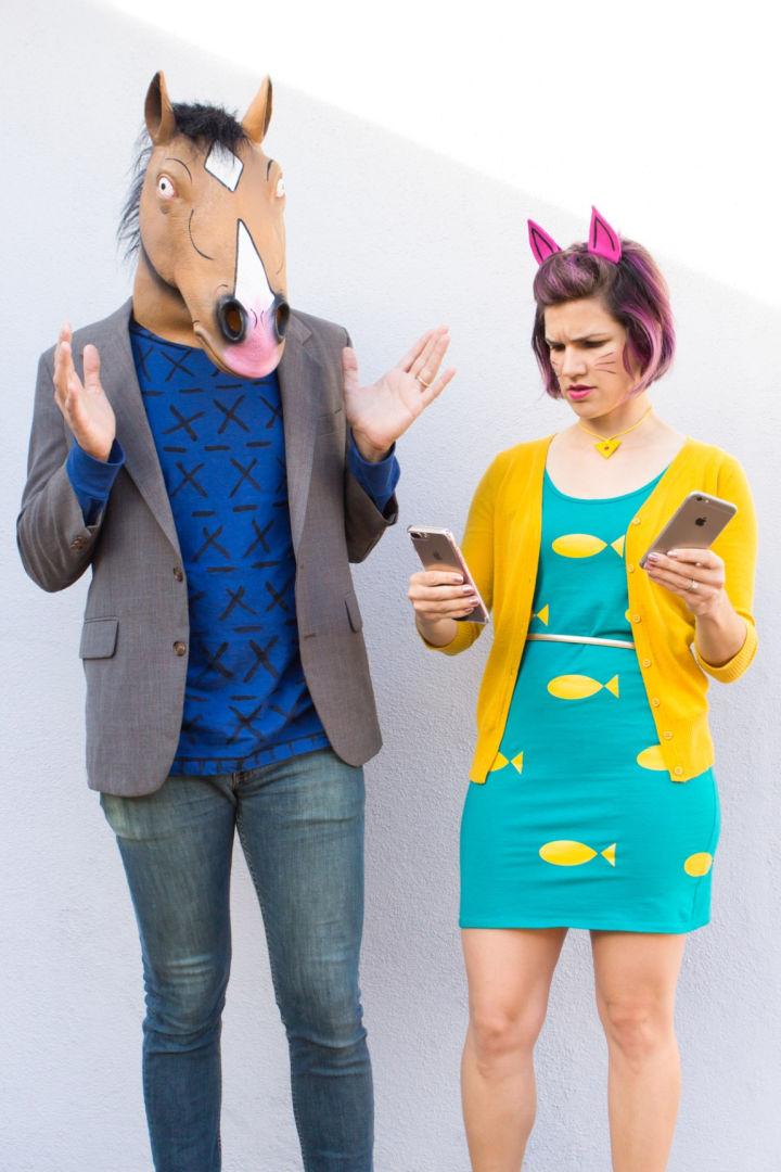 Bojack Horseman and Princess Carolyn Couple Costume