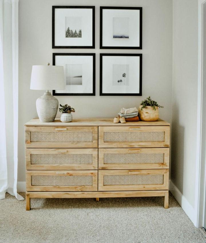 Cane Wood Ikea Tarva Dresser Hack