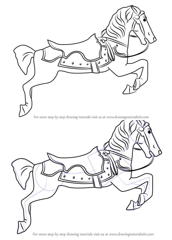Carousel Horse Drawing