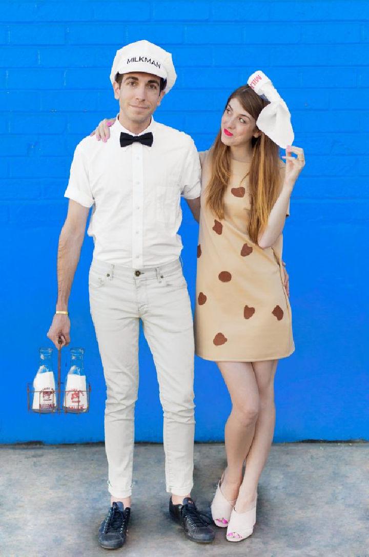 Cookies Milk Adult Couple Costume