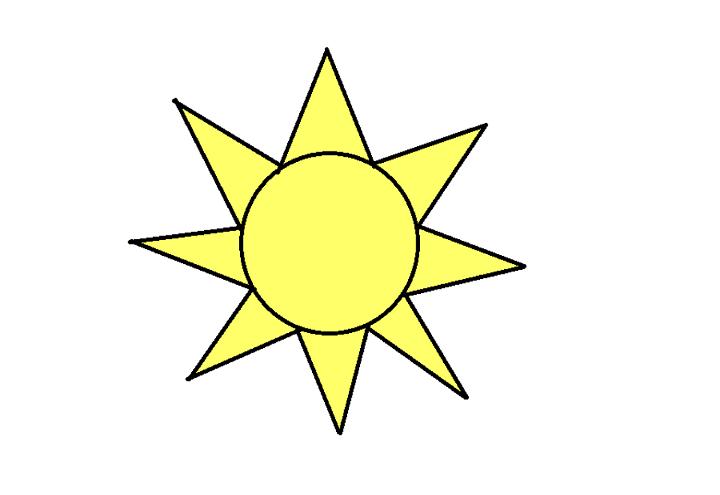 Cool Sun Drawing