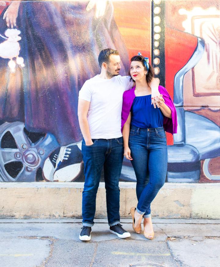 Couple Greaser Halloween Costume