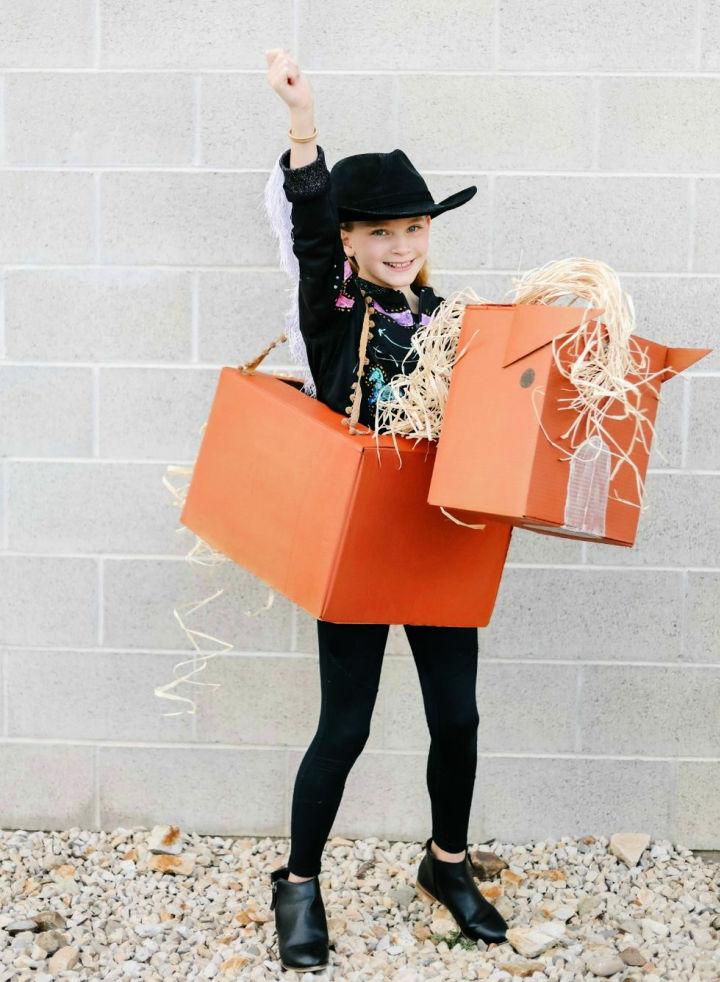 Cowgirl with Horse Costume