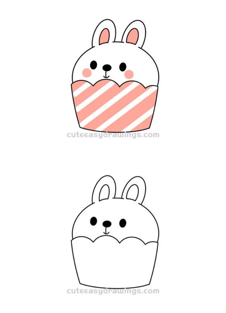 Cupcake Cartoon Drawing