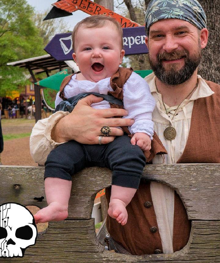 Cute DIY Baby Pirate Costume
