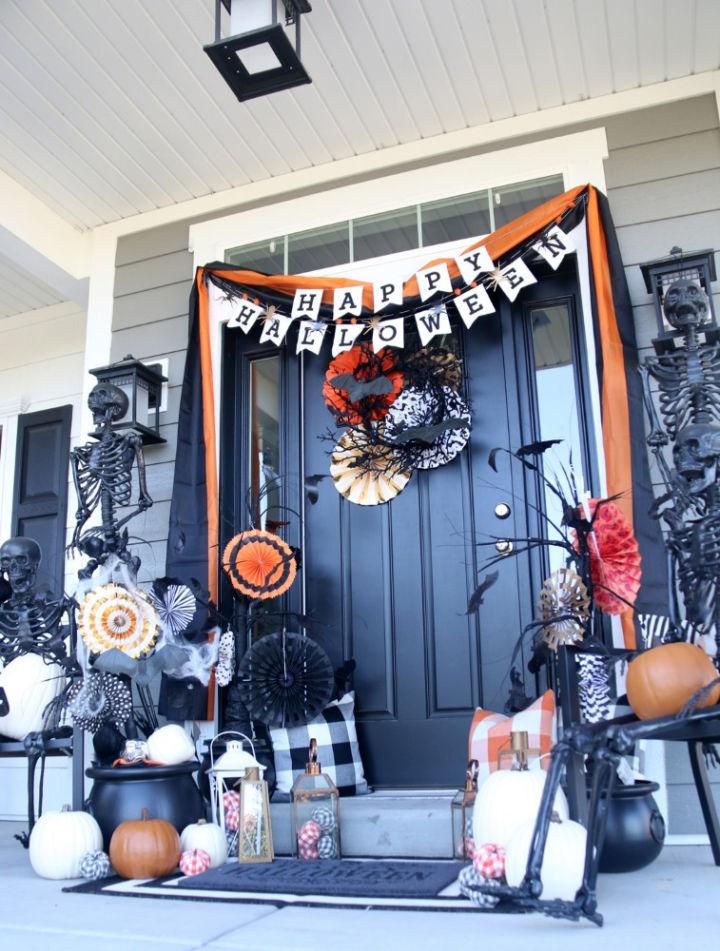 Cute and Spooky Halloween Front Porch
