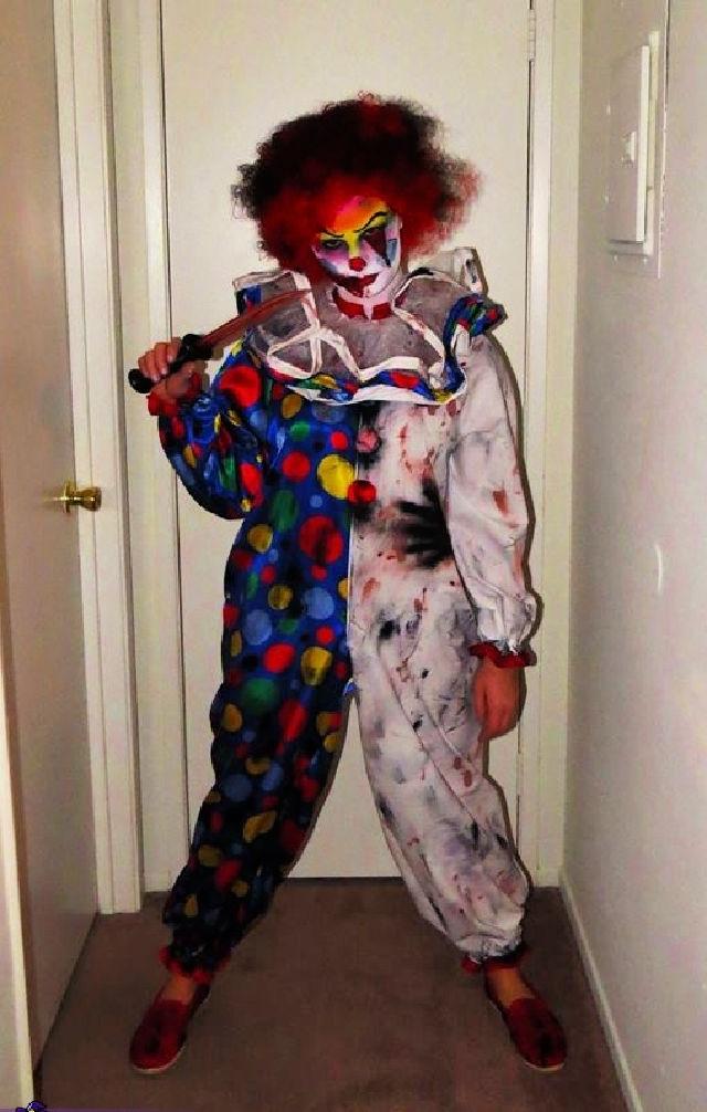 DIY Creepy Clown Costume