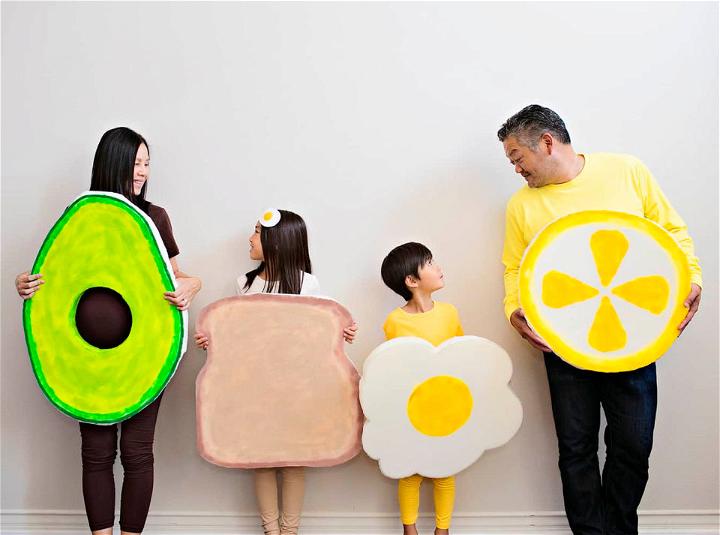 DIY Family Avocado Toast Costume