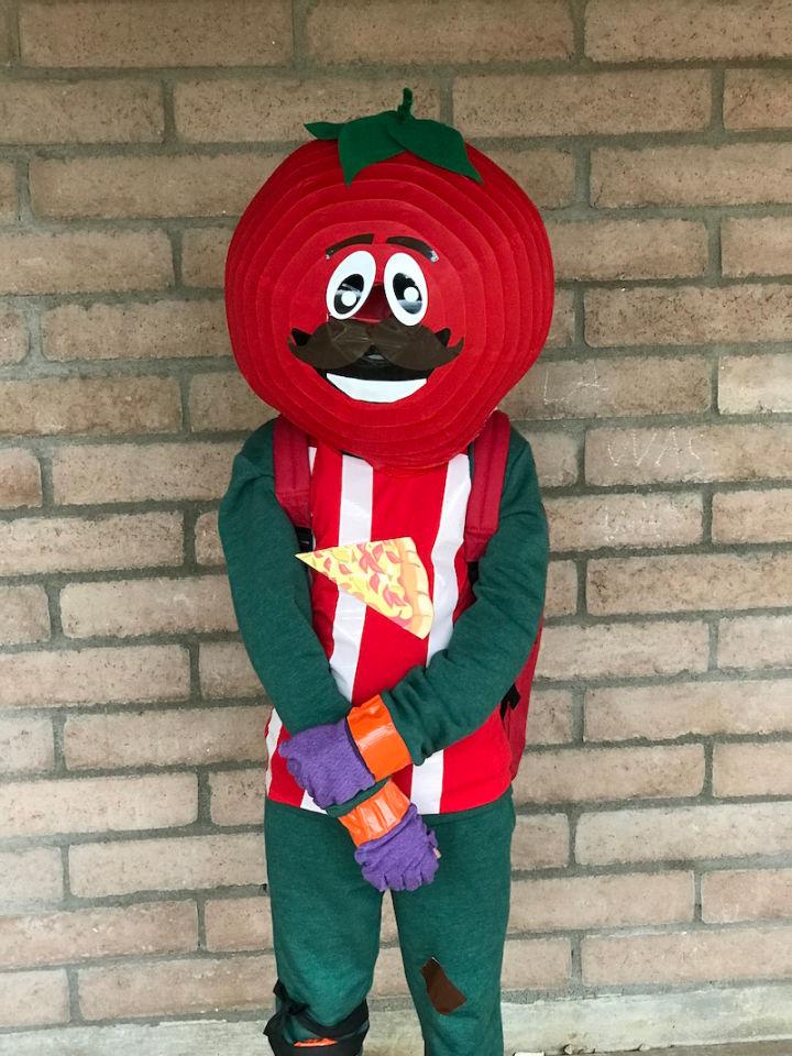 DIY Fortnite Tomatohead Costume