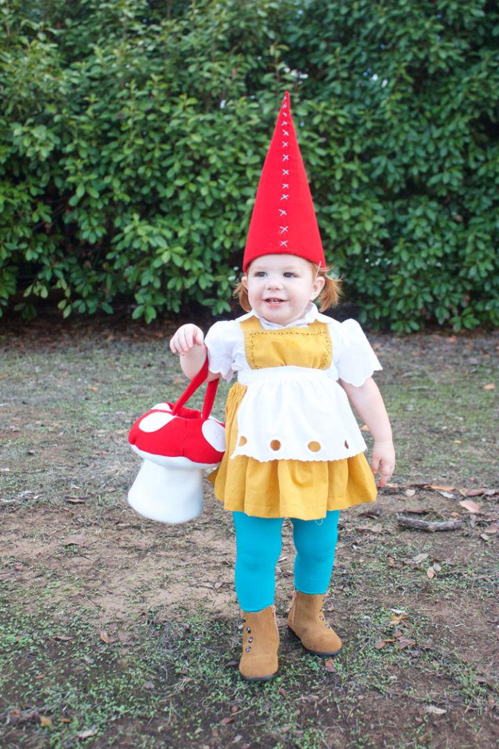 DIY Garden Gnome Toddler Costume