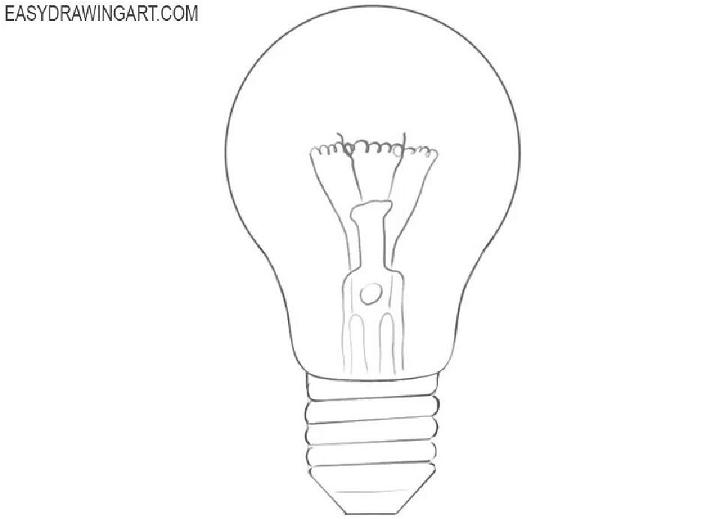 DIY Light Bulb Drawing