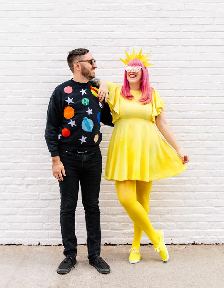 DIY Solar System Couple Costume