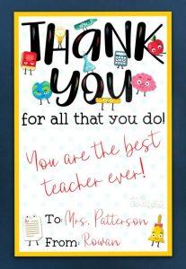 25 DIY Teacher Appreciation Cards - Teacher Card Ideas