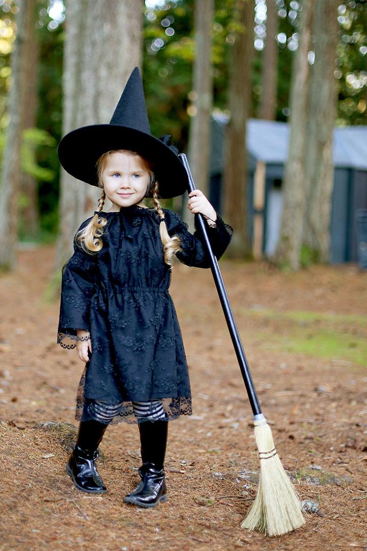 DIY Witch Costume for Toddler Girl