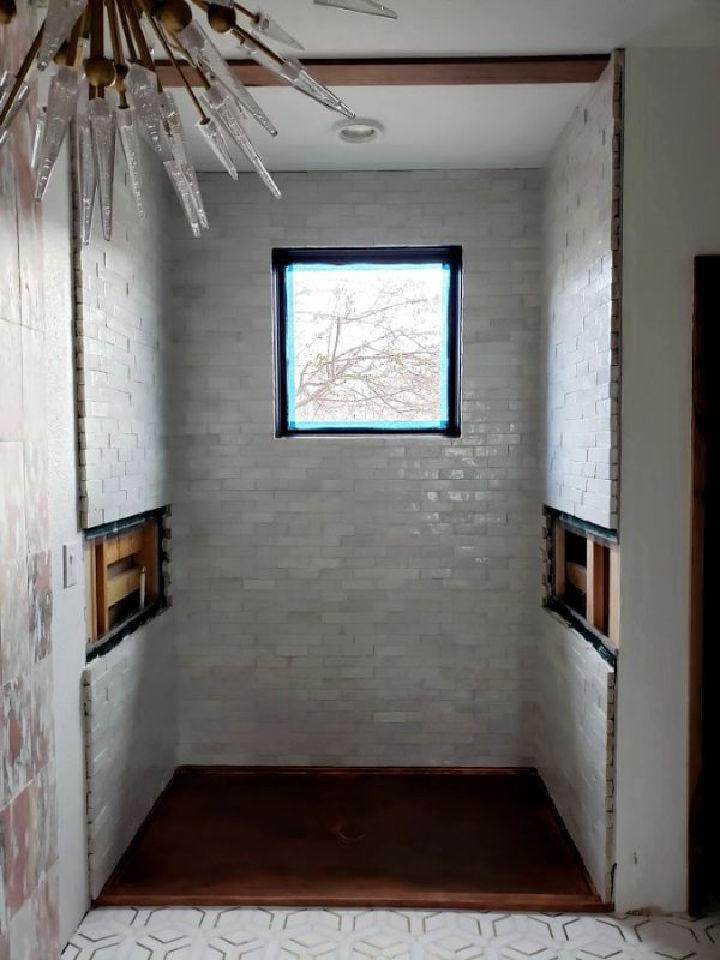 DIY Zellige Tile Shower